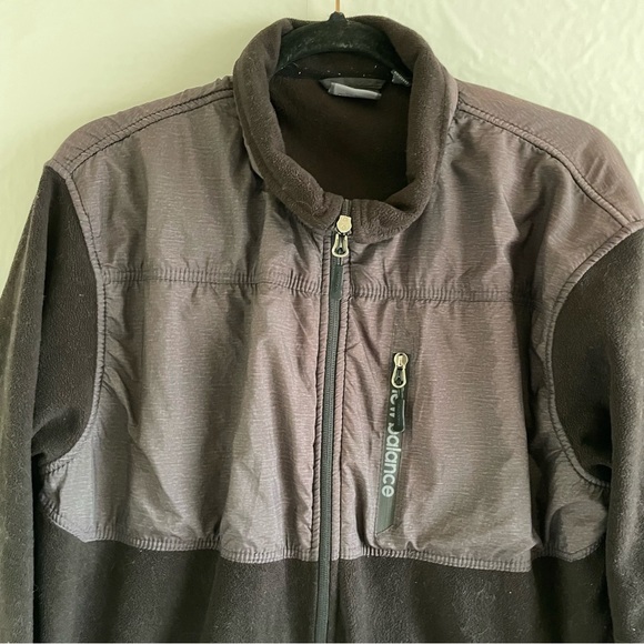 New Balance Black Fleece Full Zip Men’s Jacket Size L - Picture 3 of 9